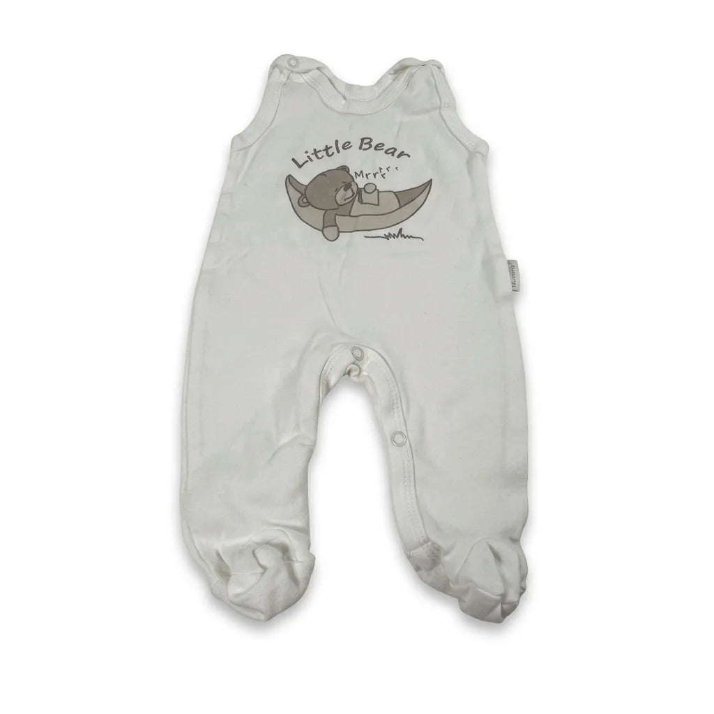 Mönstrad onesie från Mamatiti - Storlek 62 - Vit
