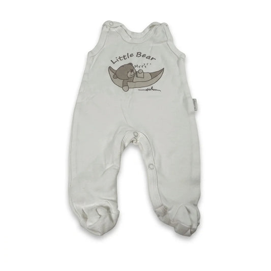 Mönstrad onesie från Mamatiti - Storlek 62 - Vit