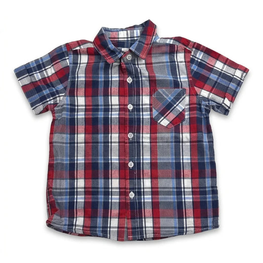 Checked shirt from Luca & Lola - Size 104 - Red