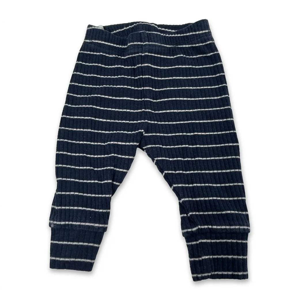 Randiga leggings från H&M - Storlek 50 - Marinblå