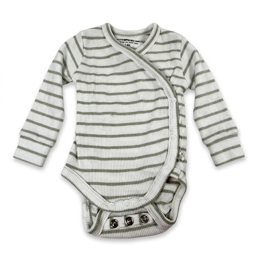 Randig body från Tiny One - Storlek 44 - Vit
