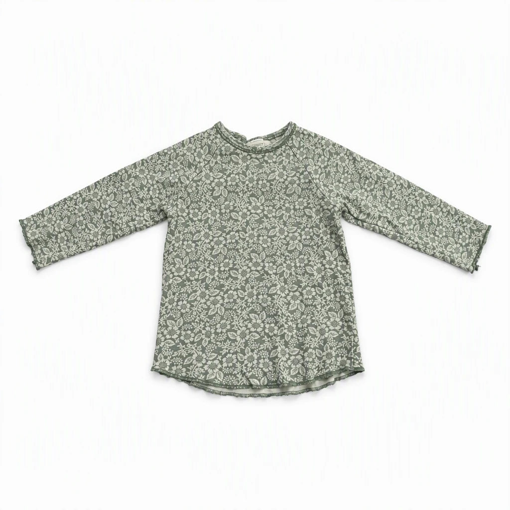 Blommig tröja från H&M - Storlek 74 - Grön