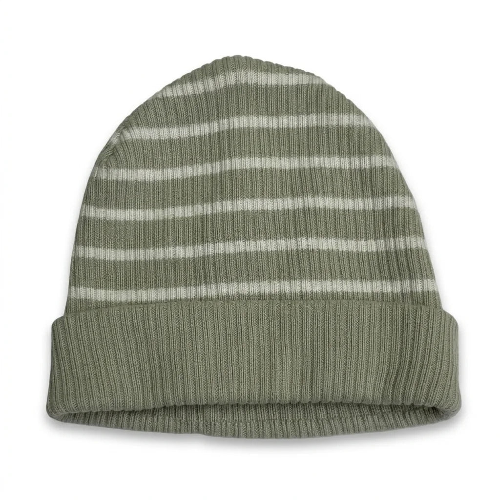 Randig mössa från H&M - Storlek 74/80 - Grön