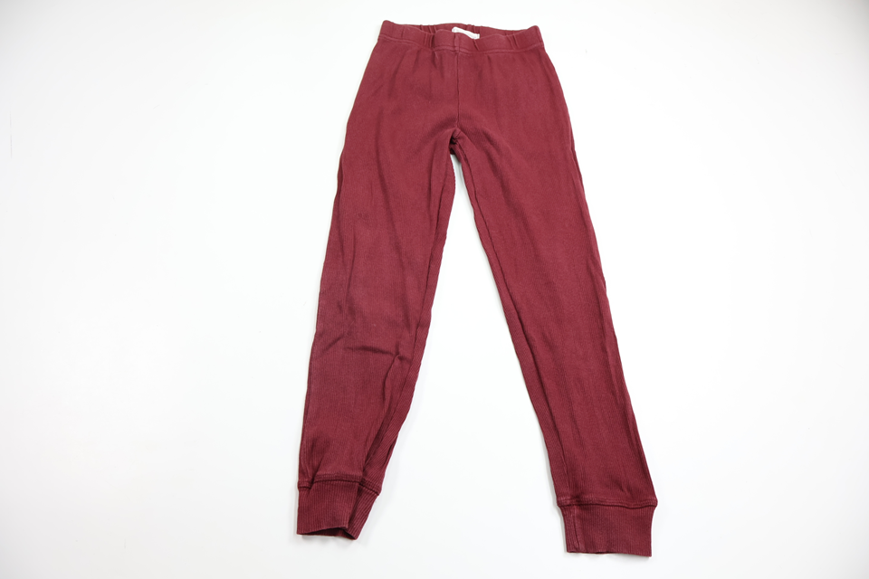 Ribbed trousers in Organic Cotton - Size 110/116 - Wine red
