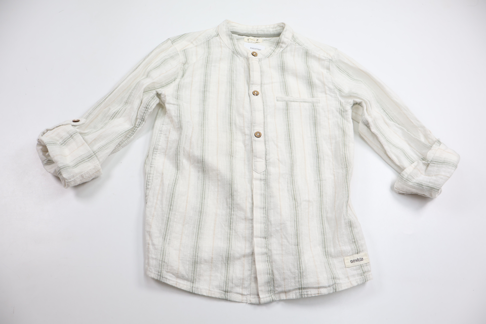 Striped shirt from Newbie - Size 122 - Off-white