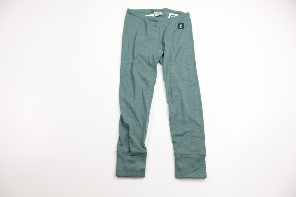 Base layer bottoms in 100% wool from Polarn O. Pyret - Size 98/104 - Green